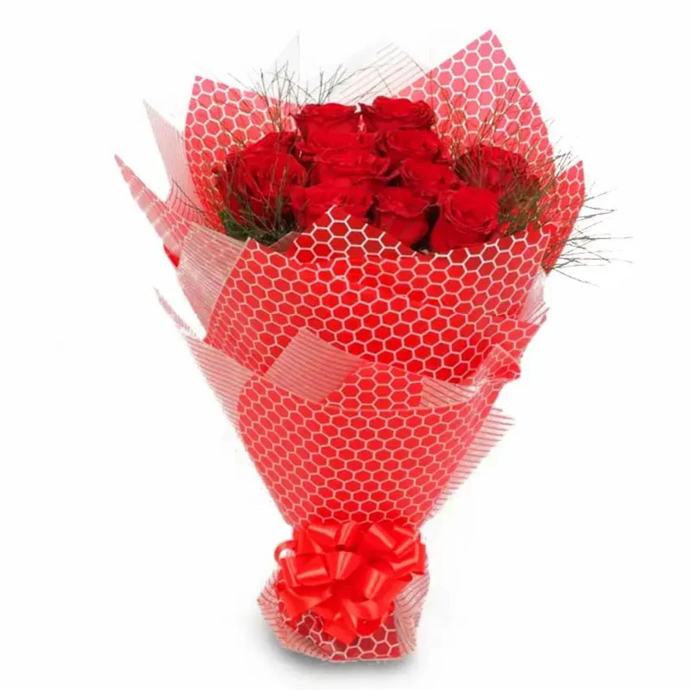 Bunch of red roses