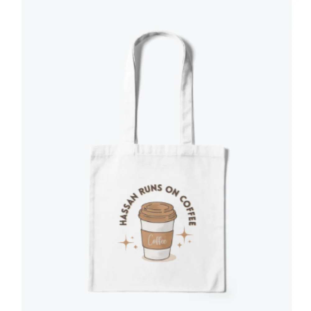 Books Tote Bag with Custom Name - Image 2