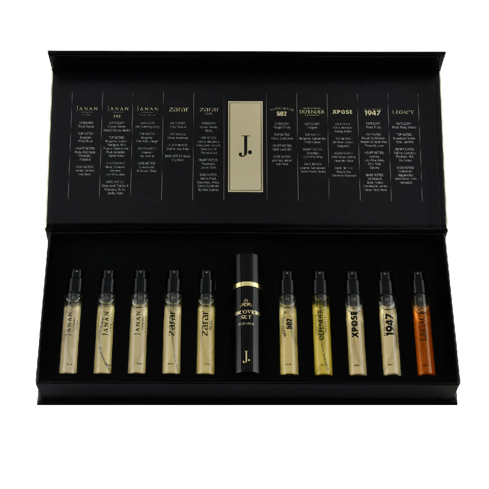 Discovery Set of Perfume for Him By J. With Elegance Bouquet - White Roses - Image 3