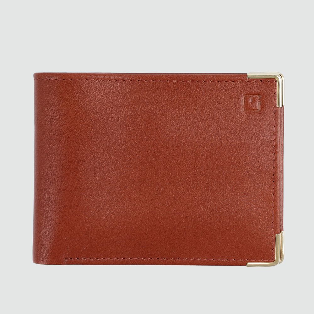 Elegant Glazed Leather Wallet for Men - Image 3