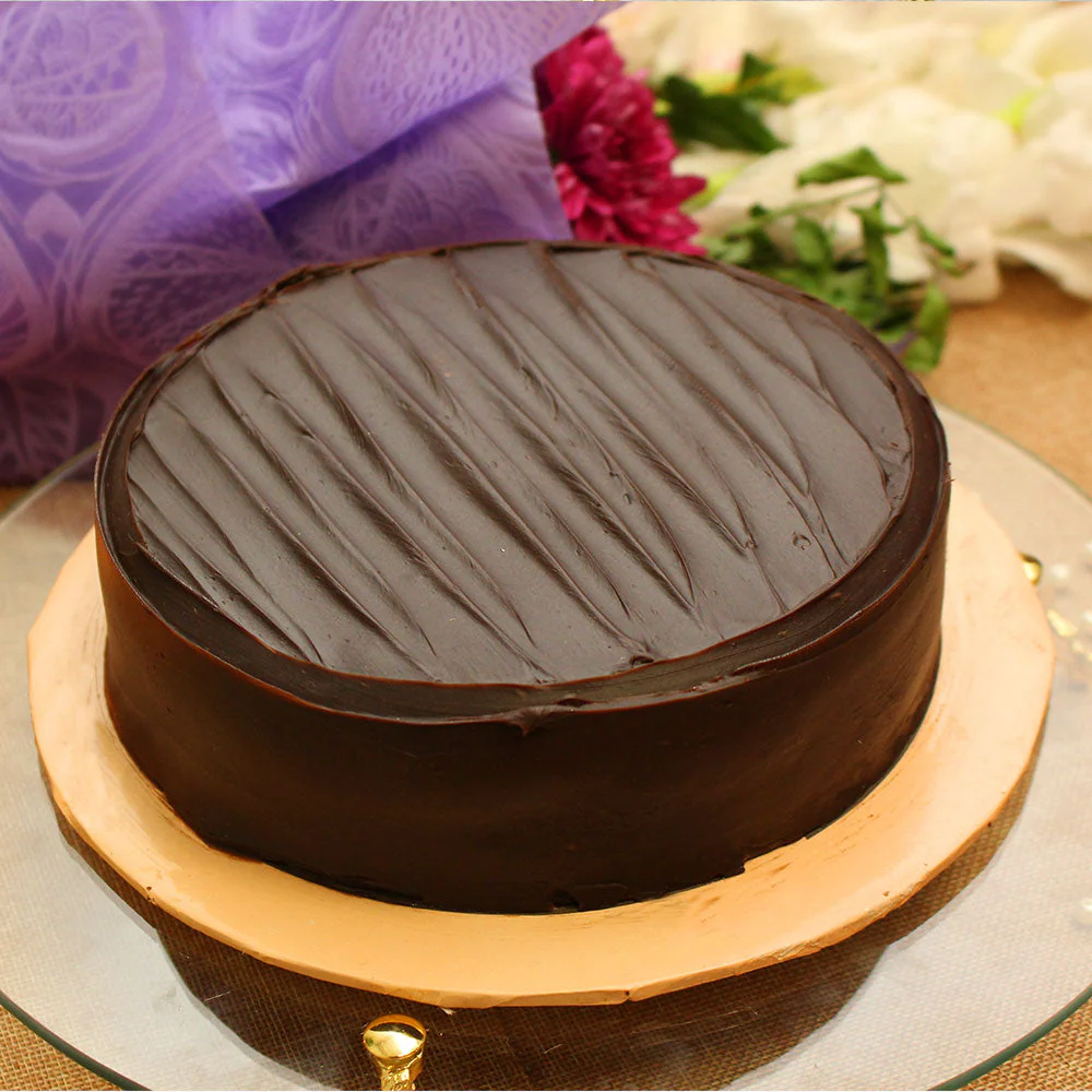 Chocolate Fudge With Personalized Letter Cushion - For Happiness - Image 3