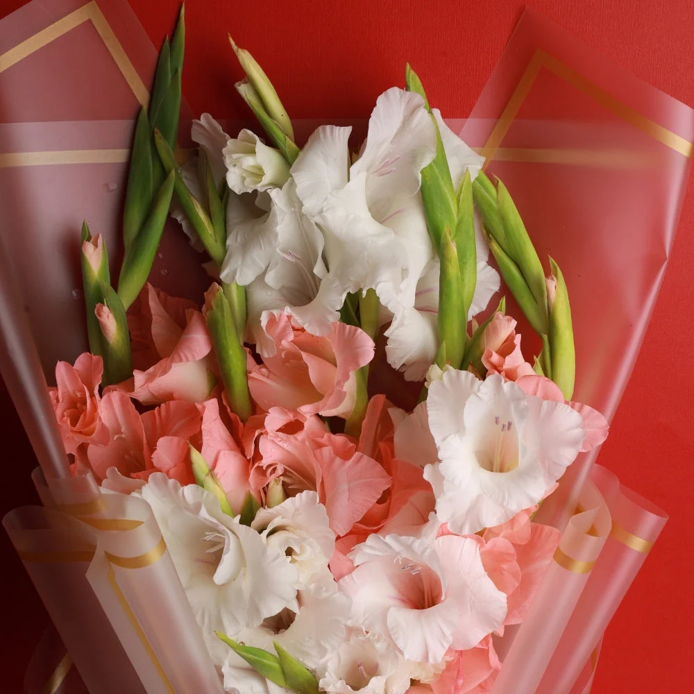 Glamour & Sweets: Rasgulla Bengali with Pink Pastel Bouquet - Image 3