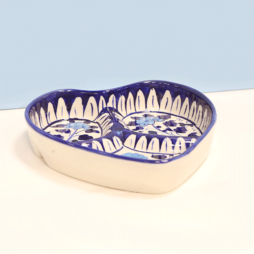 Heart Shaped Dish - Multani Pottery - Image 2