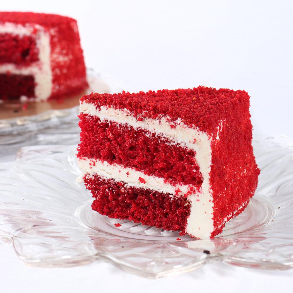 Heart Shaped Red Velvet Cake - 2 lbs - Image 2