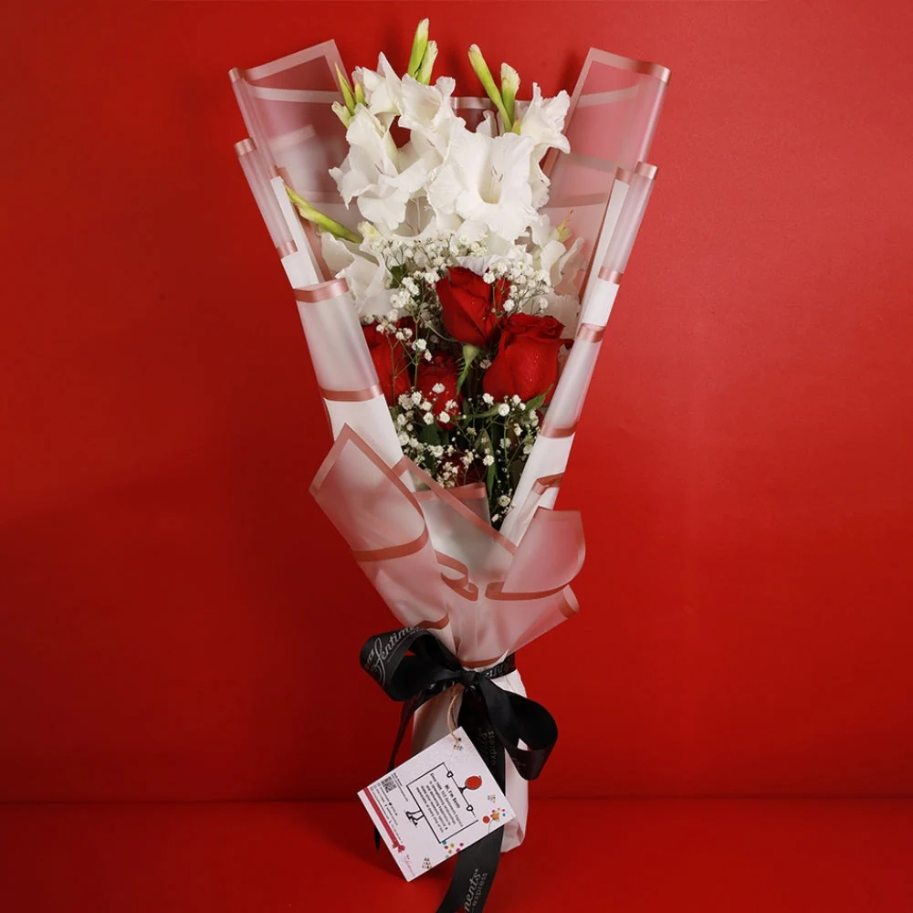 Lamington Cake 2lbs with Lavish Bouquet - Image 2