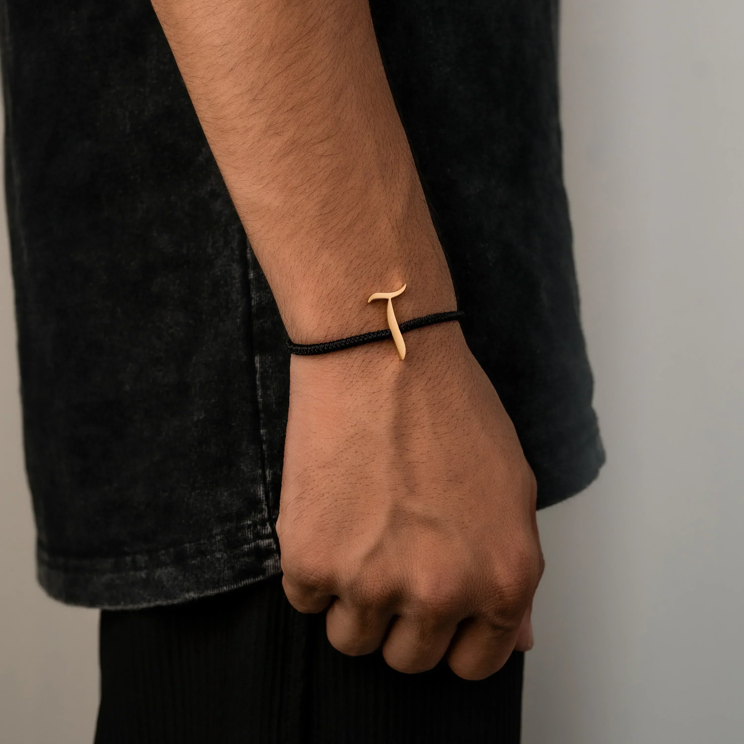 Rope Initial Bracelet