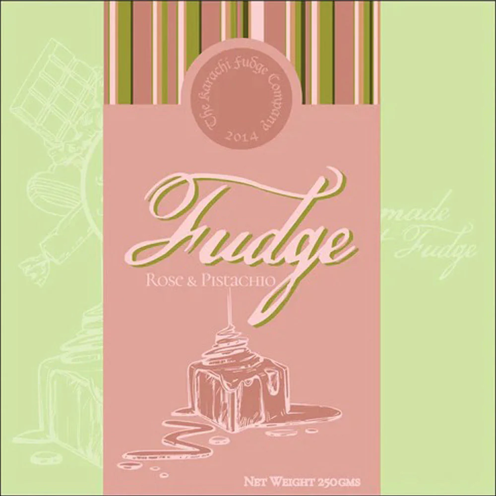 Rose & Pistachio Fudge - 250gms by Karachi Fudge Company - Image 3