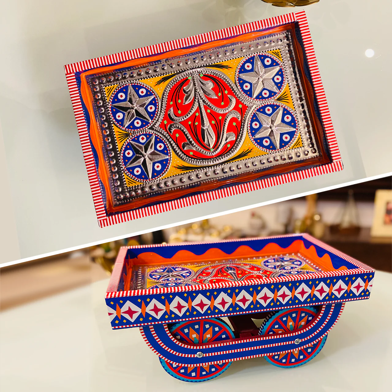 TRAY THAILA (TRAY WITH MOVING WHEELS)