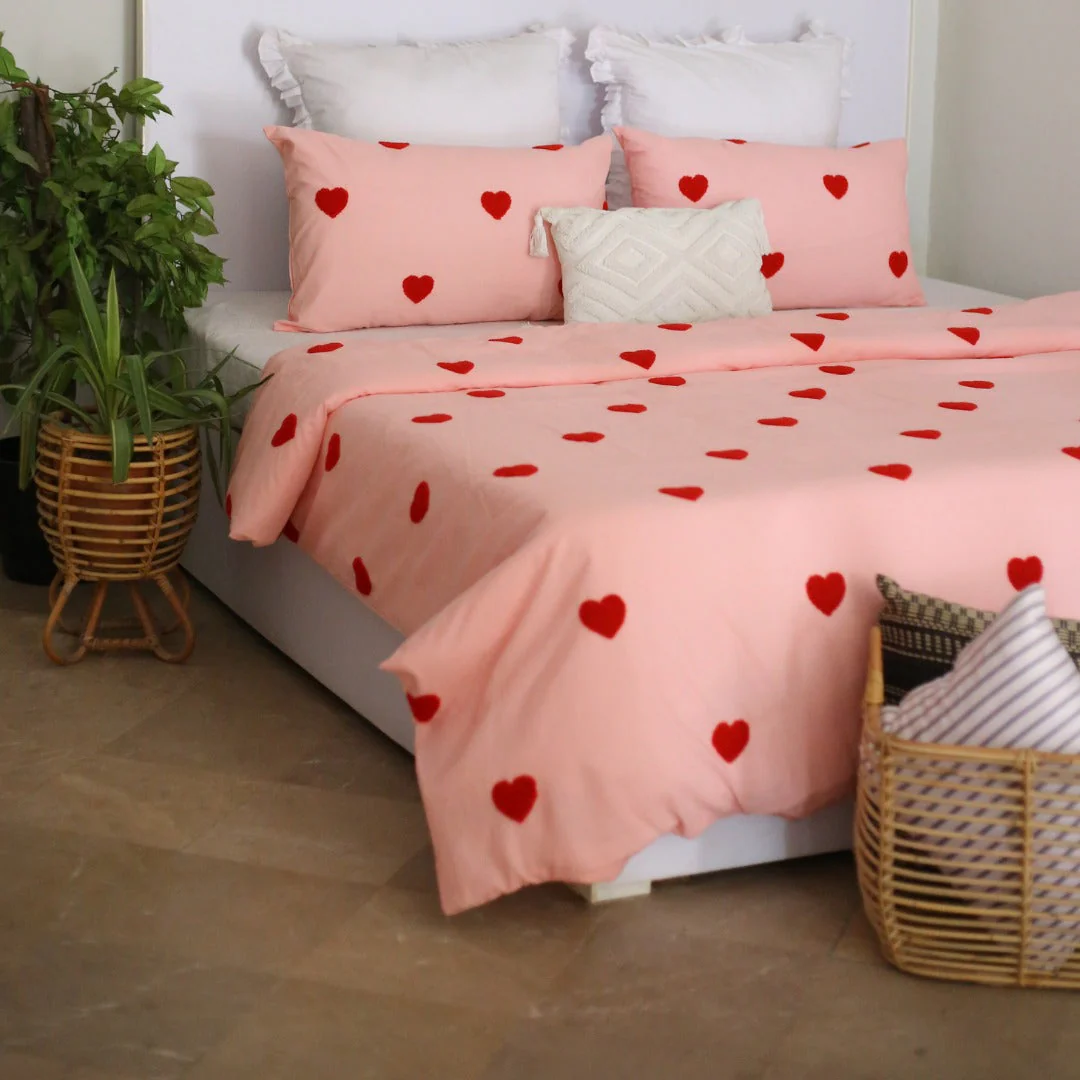Tufted Hearts - Duvet Cover Set - Image 3